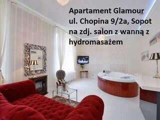 Апартаменты Sopot Spa Apartment Сопот Улучшенные апартаменты с гидромассажной ванной-4